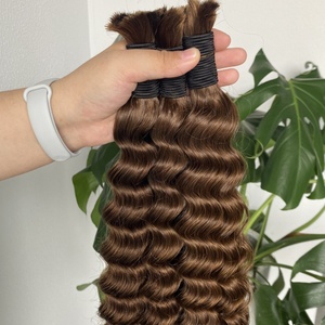 Extensiones de cabello Remy de grado 12A vietnamita Virgen sin procesar de cutícula alineada de fábrica 4 colores 100g onda profunda a granel al por mayor - Product Image 1