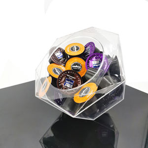 Boîte de <span class=keywords><strong>rangement</strong></span> pour capsules Nespresso en acrylique, support de capsule en plexiglas hexagonal pour K-Cups et <span class=keywords><strong>Dolce</strong></span> <span class=keywords><strong>Gusto</strong></span> - Product Image 6