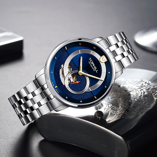 Custom Luxury  Mechanical Watch  Fashion  Luminous Sapphire Glass 316L Stainless Steel 5ATM Waterproof l Watch for Men
