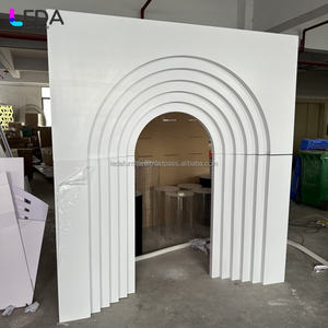 LEDA Exquisite Wedding Arch Frame White Party Decoration Supplies Décoration de mariage pour diverses activités - Product Image 2