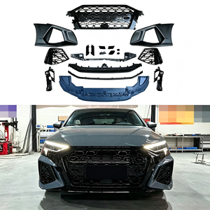 Ensemble de pare-chocs avant style <span class=keywords><strong>RS3</strong></span> avec calandre en nid d'abeille pour <span class=keywords><strong>Audi</strong></span> A3 8Y 2020-2024 berline <span class=keywords><strong>Sportback</strong></span>, kit carrosserie, garantie 1 an - Product Image 6