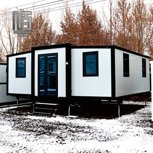 บ้านสำเร็จรูปโครงเหล็กขนาด 20 ฟุต 40 ฟุต ดีไซน์ทนทานทุกสภาพอากาศและเหมาะสำหรับอยู่อาศัย 2-3 ห้องนอน พับเก็บได้ เหมาะสำหรับพื้นที่ภูมิประเทศและภูมิอากาศเขตร้อน - Product Image 2