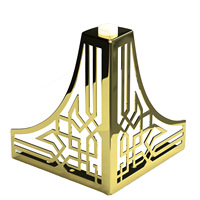 Pieds de meubles en fer galvanisé de luxe simples meuble TV en métal creux pied de Support de canapé-lit pied de Table basse pieds de support TV