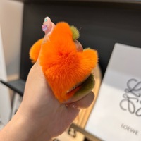 Boneka Buah Kesemek, Gantungan Kunci Boneka Kesemek, Gantungan Kunci Kesemek Lembut Custom, Dekorasi Hadiah