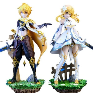 Nouveau 24CM Anime Genshin Impact Traveler Lumine Yin Peut Changer Son Visage PVC Action Figure - Product Image 1