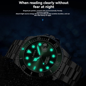 X-GEQCK Montre <span class=keywords><strong>Homme</strong></span> de Style Classique Tendance en Acier Inoxydable, Montre-Bracelet de Luxe de Grande Marque, Idée Cadeau - Product Image 4