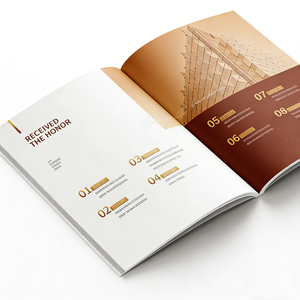 สมุดโปรโมชั่นธุรกิจแบบเคลือบกระดาษอาร์ตบัตร พร้อมพิมพ์ออฟเซ็ตและเคลือบฟิล์ม - Product Image 5