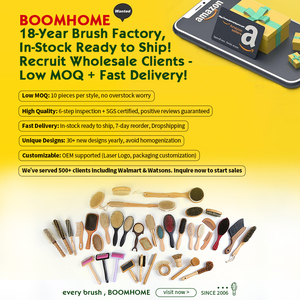 ชุดแปรงและหวีเด็ก BOOMHOME ขนแพะนุ่ม แปรงผมเด็ก รับทำโลโก้ - Product Image 5