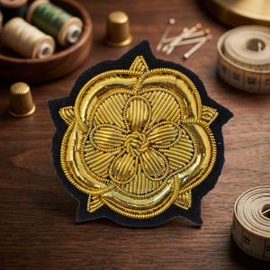 Custom Embroidered Customized Circular <b>Patch</b> Anchor <b>Cross</b> Crown Design Magnetic Badge Garment Application Lace Decoration Safety - Product Image 6