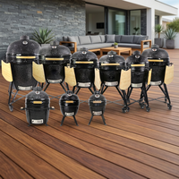 Barbecue en céramique Kamado de 16 pouces, grill en porcelaine, fumoir au charbon de bois, pour le camping en plein air, les pique-niques