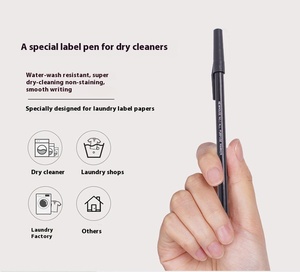 Stylo marqueur spécial pour nettoyage à sec, imperméable, indélébile, noir, pour le <span class=keywords><strong>lavage</strong></span> et le nettoyage à sec, en plastique durable - Product Image 2
