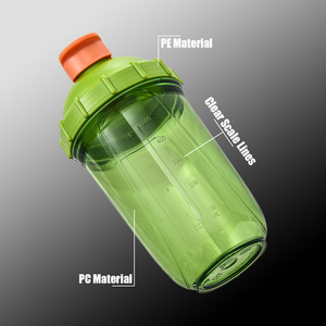 Bouteilles de <span class=keywords><strong>shaker</strong></span> de sport en plastique personnalisées pour poudre protéinée avec logo pour l'entraînement sportif - Product Image 4