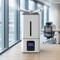 Humidificateur industriel ultrasonique électrique 15L neuf, triple buse, brume froide, contrôle automatique de l'humidité, télécommande, 90W