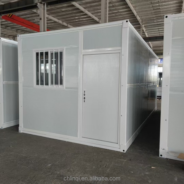 Prefab Folding Assemble Storage Modular Home Mobile House Folding Unit Barracks Shipping Container House