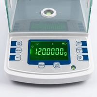 Balance analytique de haute précision SANTWELL BAS-050 0,1 mg 100 g avec écran LCD RS232, certifiée CE ISO, en matériau ABS, automatique et interne