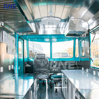 Remorque à barre de remorquage personnalisable disponible, camions à glaces pour l'extérieur à vendre, remorque de restauration, chariot à hot-dogs à vendre, camion de restauration mobile