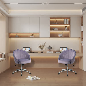 Современный бархатный офисный стул для домашнего кабинета, удобное регулируемое по высоте вращающееся кресло для библиотеки, домашний офисный стул - Product Image 5