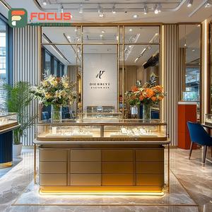 Modern Shopping Center Jewelry Store Fixtures Polished Surface Boutique Space Display Cabinet - Product Image 5