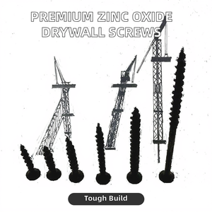 Tornillos autorroscantes de alta calidad para paneles de yeso, con ranura de óxido de zinc, tornillos Zhesi, de acero con tratamiento superficial de fosfato negro, en pulgadas. - Product Image 2