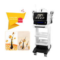 Máquina de Tratamiento Capilar 7 en 1, Equipo Portátil de Hidroterapia para Salón, Reparación de la Caída del Cabello y Tratamiento para el Crecimiento del Cabello, Masajeador de Cuero Cabelludo