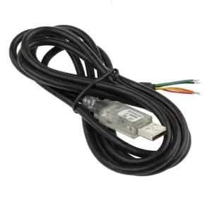 OEM/ODM FTDI232 PL2303 CH340 CP2102 Chipset USB A RS422 RS232 para abrir Cable con LED TX/RX extremo de cable desnudo