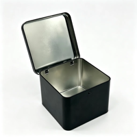 Boîte à montre carrée noire de luxe personnalisée avec logo, en métal, pour hommes et femmes, emballage cadeau, stockage, OEM ODM