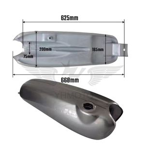 Tanque de Gas Retro para motocicleta, tanque de gasolina sin procesar para motocicletas Honda SkyDream Ace 50 cc 125cc CB Dream 50 - Product Image 6