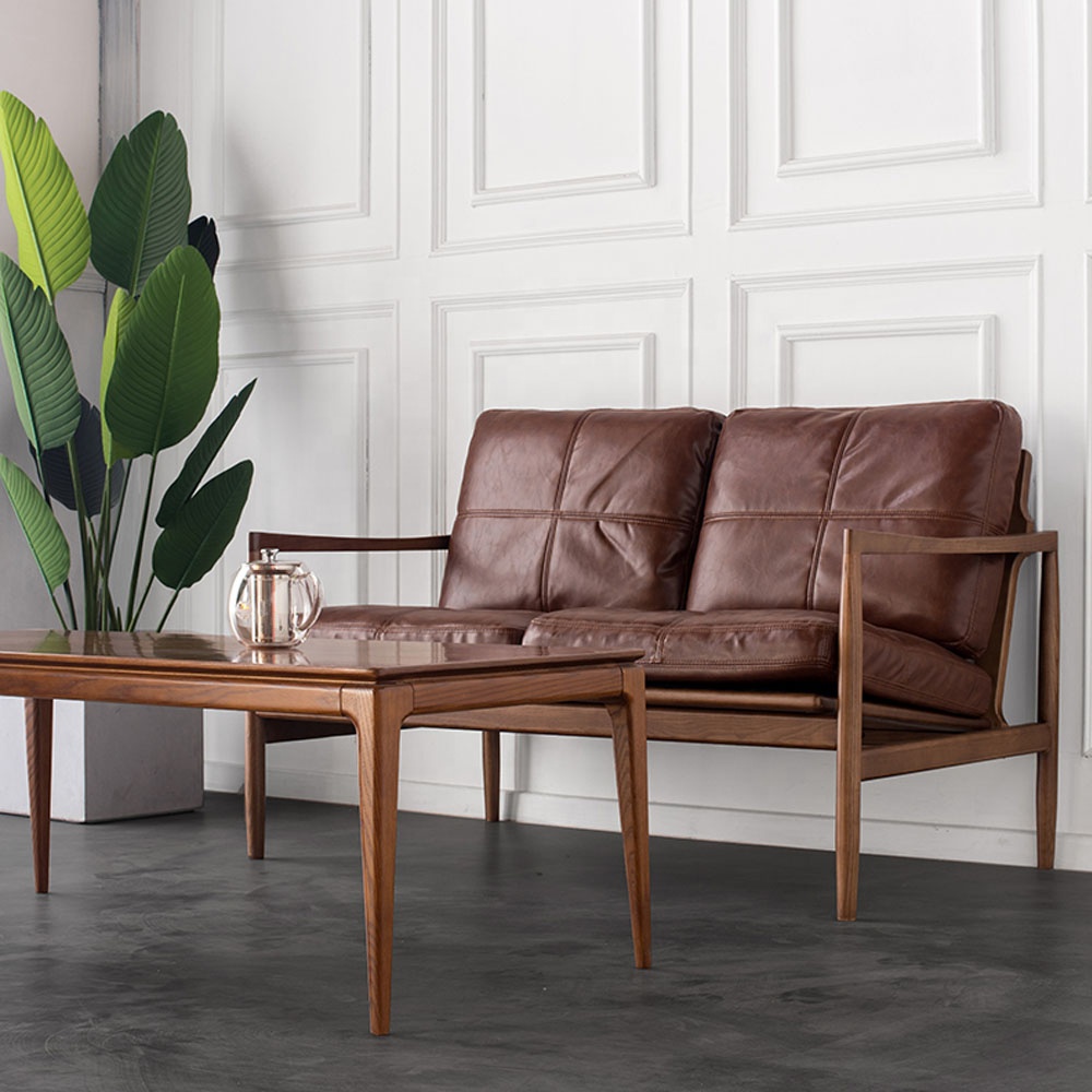 Wholesale Lounge Chairs Modern Leisure Reclining 2 Seater Sofa Leather Armchair Home Furniture Leisure Chairs