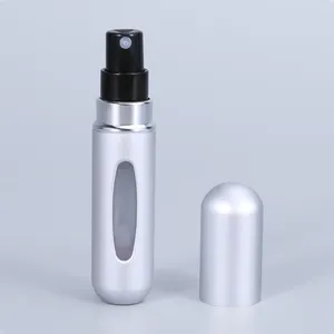 5ml nachfüllbare Mini-Parfüm flasche aus Kunststoff Press-Sprüh kopf verschiedene Farben unterstützt