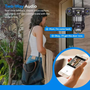 Caméra <span class=keywords><strong>de</strong></span> sécurité intelligente à 3 objectifs, stockage en nuage, sans fil, V380 Pro, caméra CCTV, IP66, étanche, caméra avec carte SIM 4G - Product Image 5