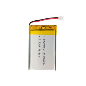 UL KC un38.<strong>3</strong> approved rechargeable <strong>3</strong>,7 V lithium polymer battery 900mAh 603048 for emergency LED lamps - Product Image 1