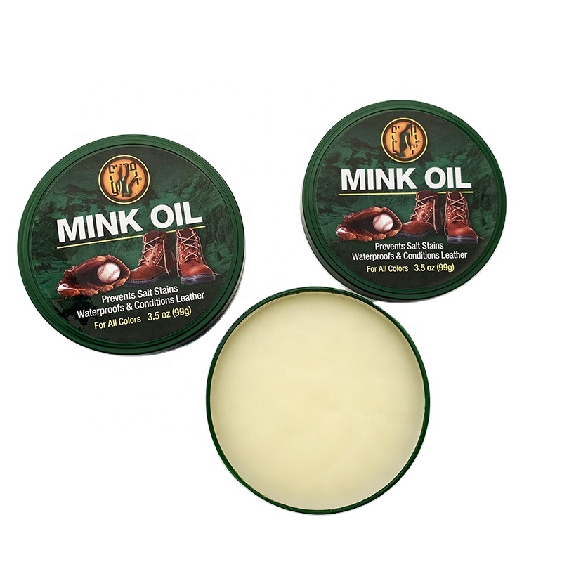 Mink Oil Leather Waterproof Paste - Preserve Leather Boots & Shoes,Waterproof Soften and Restore Shoes -3.5 Oz