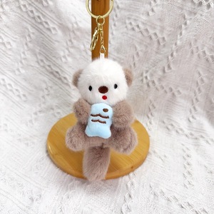 Nouveaux porte-clés en peluche Otter, jouets en peluche de dessin animé, mini animaux en peluche mignons et doux, porte-clés Otter, pendentifs de sac, porte-clés Otter de mer - Product Image 6