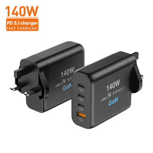 Nuova elettronica caricabatterie rapido PD3.1 GaN 140W caricatore da parete Super rapido e portatile AU US UK EU plug 100w 65W ricarica rapida - Product Image 3