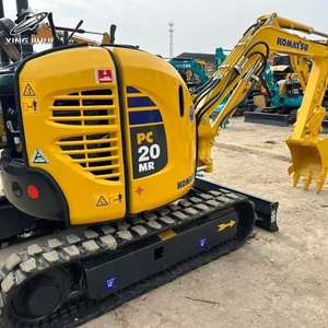 Mini-excavatrice Komatsu20 d'occasion, 2 tonnes, godet de 0,1 m³, marque japonaise d'origine, petite excavatrice de chantier, faible nombre d'heures, bon état - Product Image 6