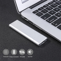 Dual Protocol SATA NVMe HDD Recinto Aleación de aluminio USB 3,0 Tipo C M.2 SSD Case 2TB Capacidad Externo NVMe HDD Box Computadoras