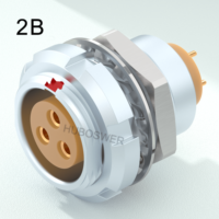 Connecteur circulaire auto-bloquant Push-Pull série 2B à 2-32 broches pour carte de circuit imprimé (PCB), IP50 CE/RoHS