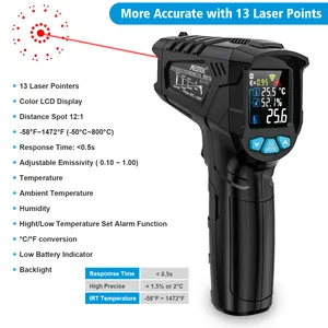 Termometro Digital Mestek IR01D --50 To 800 C Non Contact Thermometer Laser Thermometer With Ir Thermometer For Industry Only