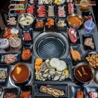 Parrilla Coreana para Barbacoa y Olla Caliente sin Humo, Parrilla Eléctrica de Mesa de Calidad Profesional