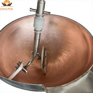 Olla de Cocción Inclinable con Mezclador Planetario Automático T2, Recipiente Interior de Cobre Puro, Olla para Cocinar Azúcar con Calentamiento a Gas y Chaqueta de Aceite Eléctrica - Product Image 5