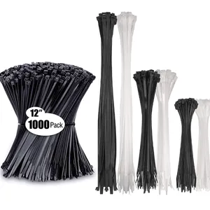 electrical nylon strap cable ties 4*400 MM plastic security seal cable tie cheap cable ties