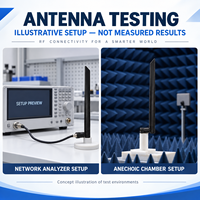 Antenne à lame réglable 5dBi 868 915MHz 4G LTE 700-2700MHz 2.4GHz 5.8GHz SMA RP-SMA pour routeur passerelle IoT