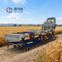 Machine de nettoyage des grains pour blé, sorgho, graines de tournesol avec écran à vent multifonctionnel et double séparateur à gravité