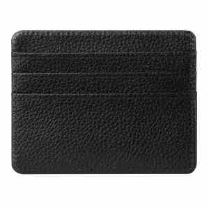 Porte-cartes de crédit fin et moderne en cuir PU, unisexe, avec logo, pour affaires, étui de luxe, cadeaux promotionnels personnalisés - Product Image 5