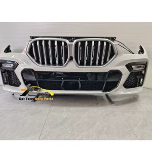 Para BMW <span class=keywords><strong>2023</strong></span> X6 G06 parachoques piezas de coche completo para BMW <span class=keywords><strong>2023</strong></span> montaje de parachoques delantero con rejilla radiador ventilador Sensor de aparcamiento - Product Image 6