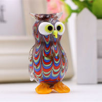 Décoration de bureau personnalisable, adorable, souvenir unique, petit cadeau, oiseau en verre de Murano, artisanat en verre.