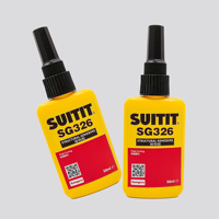 Adhesivo Estructural Acrílico Líquido Espeso Ámbar SUITIT SG326 de 50 ml de Curado Rápido para Unión de Imanes