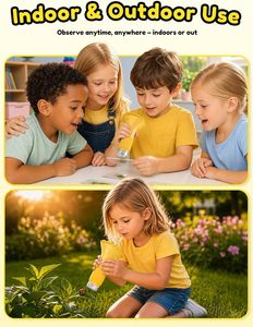 Microscopio Digital Portátil de Bolsillo para Niños con 2MP 1080p, 8 LED, Diseño de Mano y Pantalla LCD IPS de 2 Pulgadas - Product Image 5