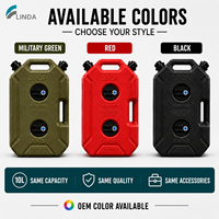 Réservoir de carburant portable Linda 5L 10L pour moto, VTT, UTV, moto tout-terrain, certifié EPA CARB, bidon de carburant, jerrycan