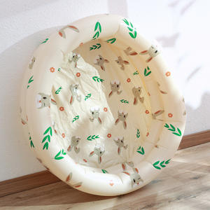 Piscine gonflable ronde en forme d'ours pour enfants, utilisation domestique, piscine à balles en PVC épaissi pour nourrissons et tout-petits - Product Image 4